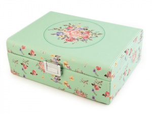 Šperkovnice s růžemi 8x16,5x22 cm