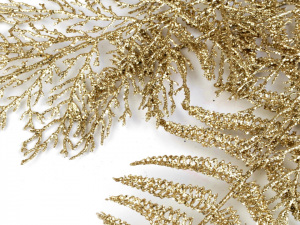 Vánoční větvička / kapradí s glitry