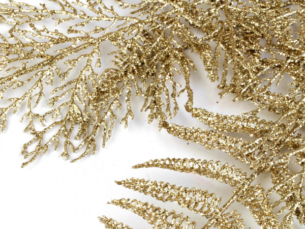 Vánoční větvička / kapradí s glitry