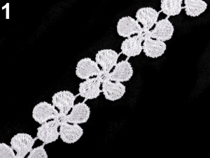 Vzdušná krajka / vsadka šíře 24 mm květy