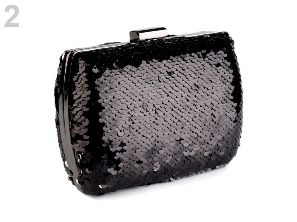 Kabelka s oboustrannými flitry 10,5x15 cm