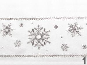 Vánoční vyšívaný ubrus 85x85 cm