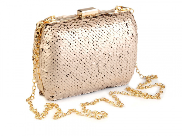 Kabelka s oboustrannými flitry 10,5x15 cm