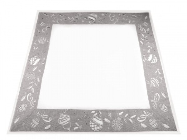 Vánoční vyšívaný ubrus 85x85 cm