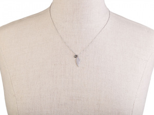 Náhrdelník víla, křídlo z nerezové oceli