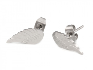 Náušnice křídla z nerezové oceli