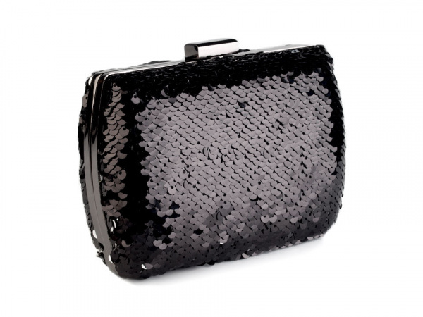 Kabelka s oboustrannými flitry 10,5x15 cm