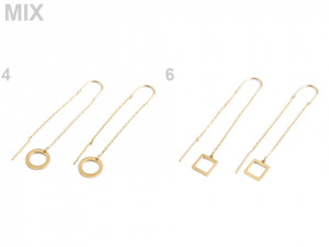 Provlékací náušnice z nerezové oceli