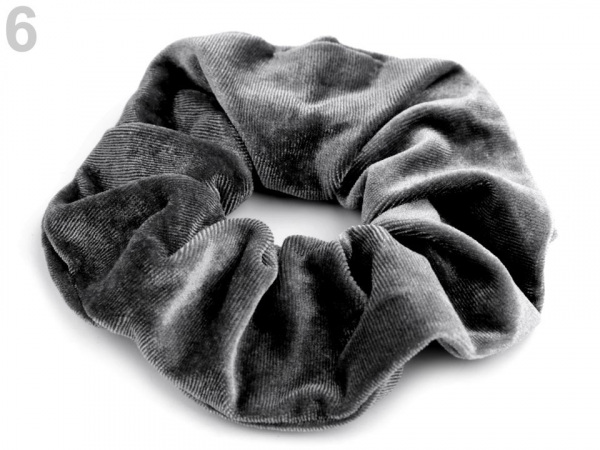 Gumička do vlasů sametová