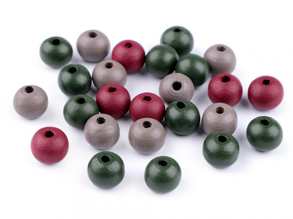 Dřevěné korálky Ø10 mm