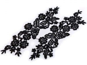 Krajková aplikace / vsadka 9,3x28 cm