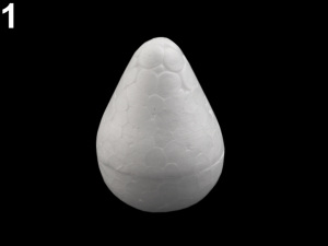 Polystyren - květinový střed, kapka, hlavička, hruška