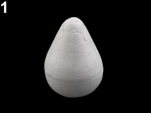 Polystyren - květinový střed, kapka, hlavička, hruška