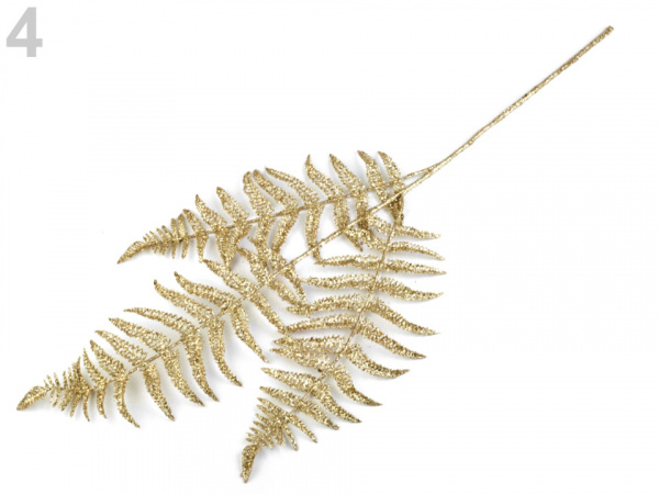 Vánoční větvička / kapradí s glitry