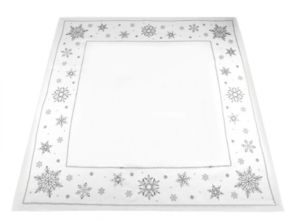 Vánoční vyšívaný ubrus 85x85 cm