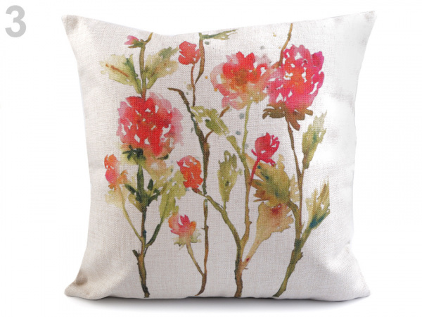 Povlak na polštář květ 43x43 cm