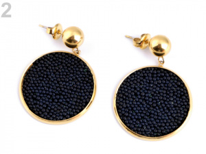 Náušnice z nerezové oceli placky větší