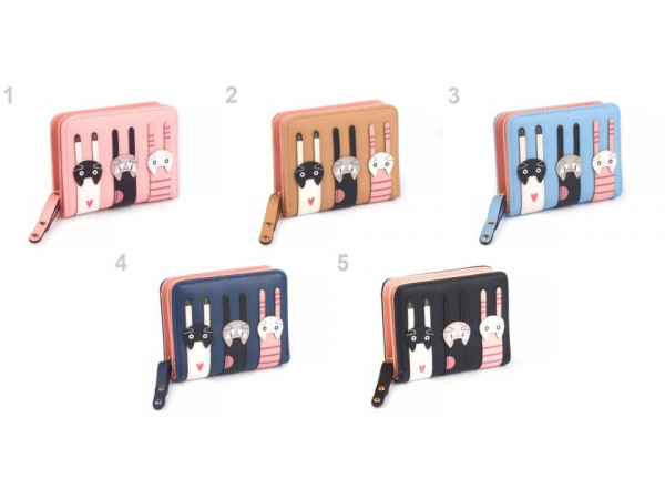 Peněženka kočky 9x11,5 cm