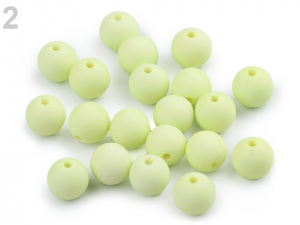 Plastové korálky matné Ø10 mm