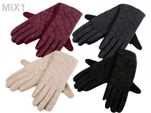 Dámské prošívané rukavice