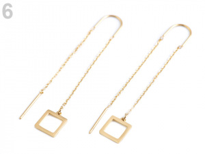 Provlékací náušnice z nerezové oceli