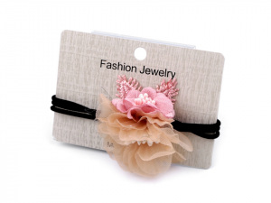 Gumička do vlasů s květy
