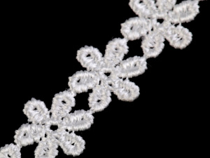 Vzdušná krajka / vsadka šíře 15 mm květy