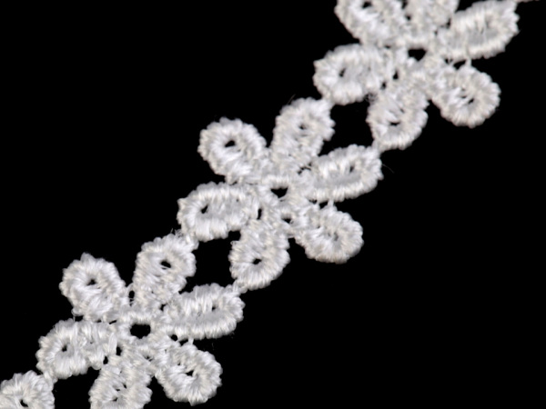 Vzdušná krajka / vsadka šíře 15 mm květy