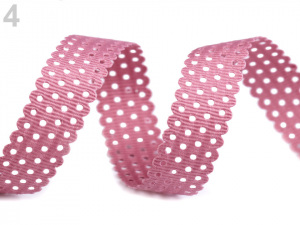 Rypsová stuha s výsekem šíře 15 mm