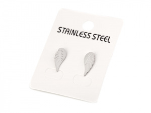 Náušnice křídla z nerezové oceli
