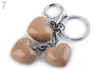 Přívěsek na kabelku / klíče srdce