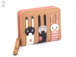 Peněženka kočky 9x11,5 cm