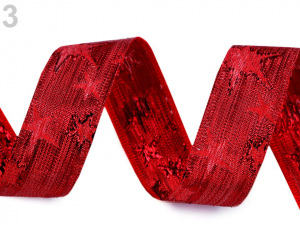 Stuha s lurexem šíře 25 mm