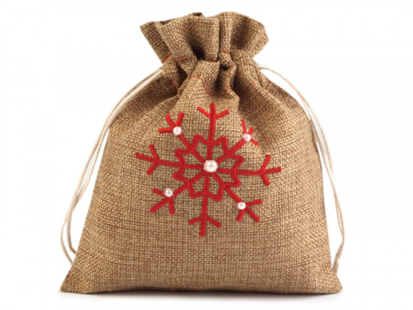 Dárkový pytlík imitace juty