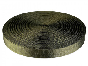 Hladký popruh s leskem šíře 25 mm