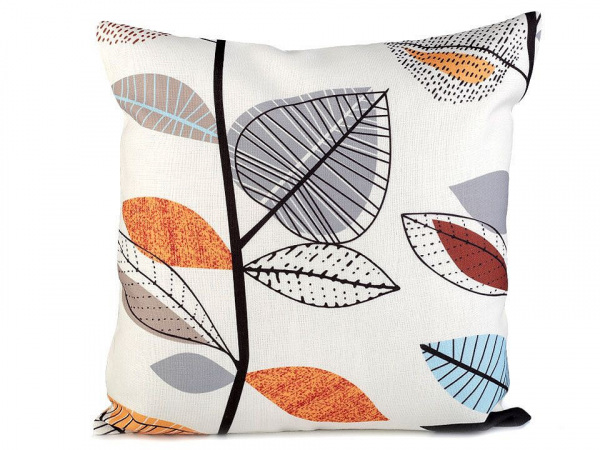 Povlak na polštář listy 43x43 cm