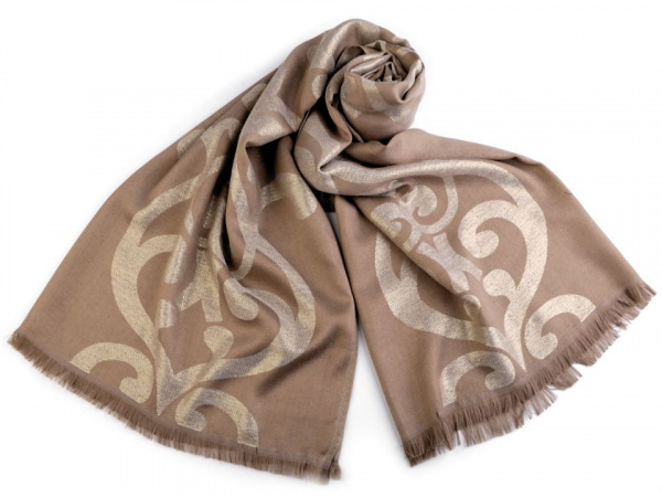 Šála s lurexem 72x182 cm