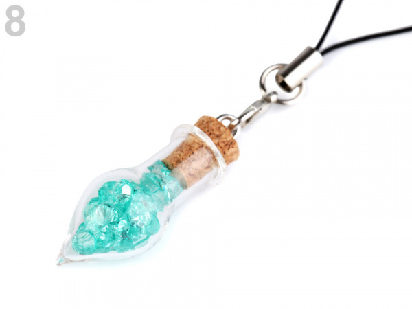 Přívěsek kapka s krystaly