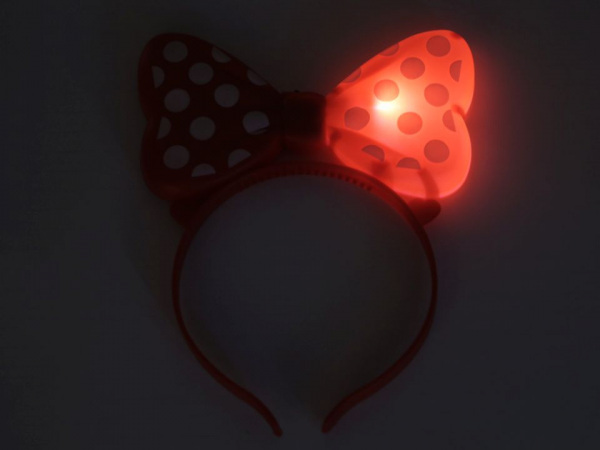 Čelenka svítící s mašlí