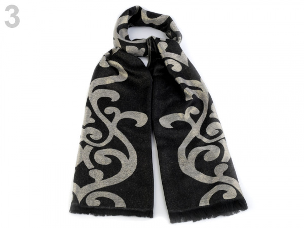 Šála s lurexem 72x182 cm