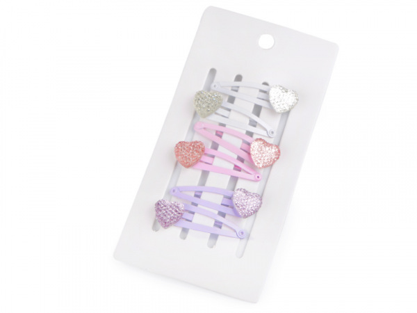 Sponka do vlasů pukačka srdce