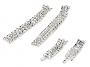 Štrasové náušnice - jablonecká bižuterie