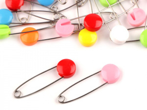 Spínací špendlík bezpečnostní velký s ozdobou