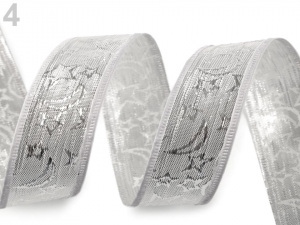 Stuha s lurexem šíře 25 mm