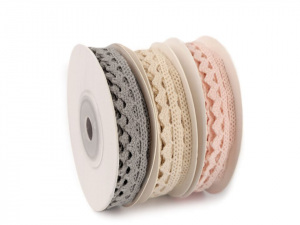 Bavlněná krajka paličkovaná mix šíře 10 mm