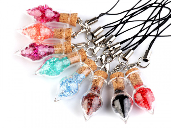 Přívěsek kapka s krystaly