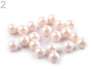 Dekorační kuličky / perly bez dírek Ø6 mm lesklé