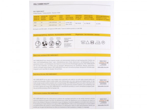Barevnice Poly Sheen Multi