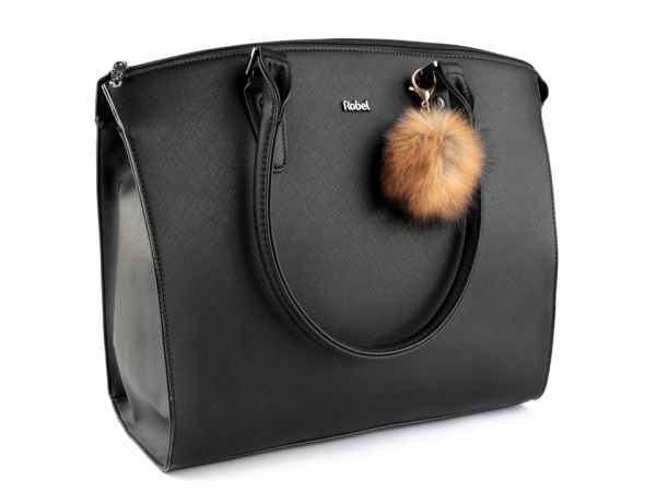 Kožešinová bambule na kabelku z mývalovce