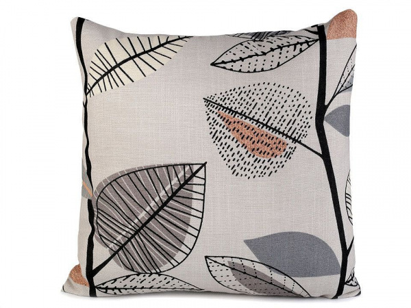 Povlak na polštář listy 43x43 cm